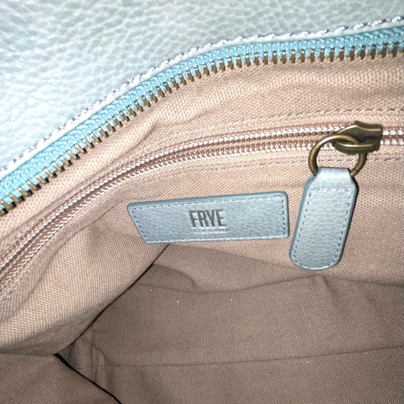 FRYE light blue leather bag. NWOT. Retails $449! - Picture 5 of 8